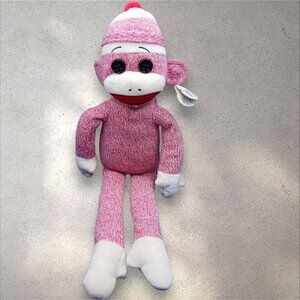 Ty Beanie Buddies Socks The Sock Monkey Plush Toy Collectible "16"